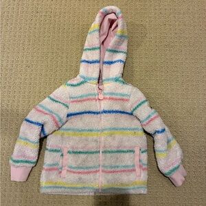 Joules Striped Full Zip Fleece 2T